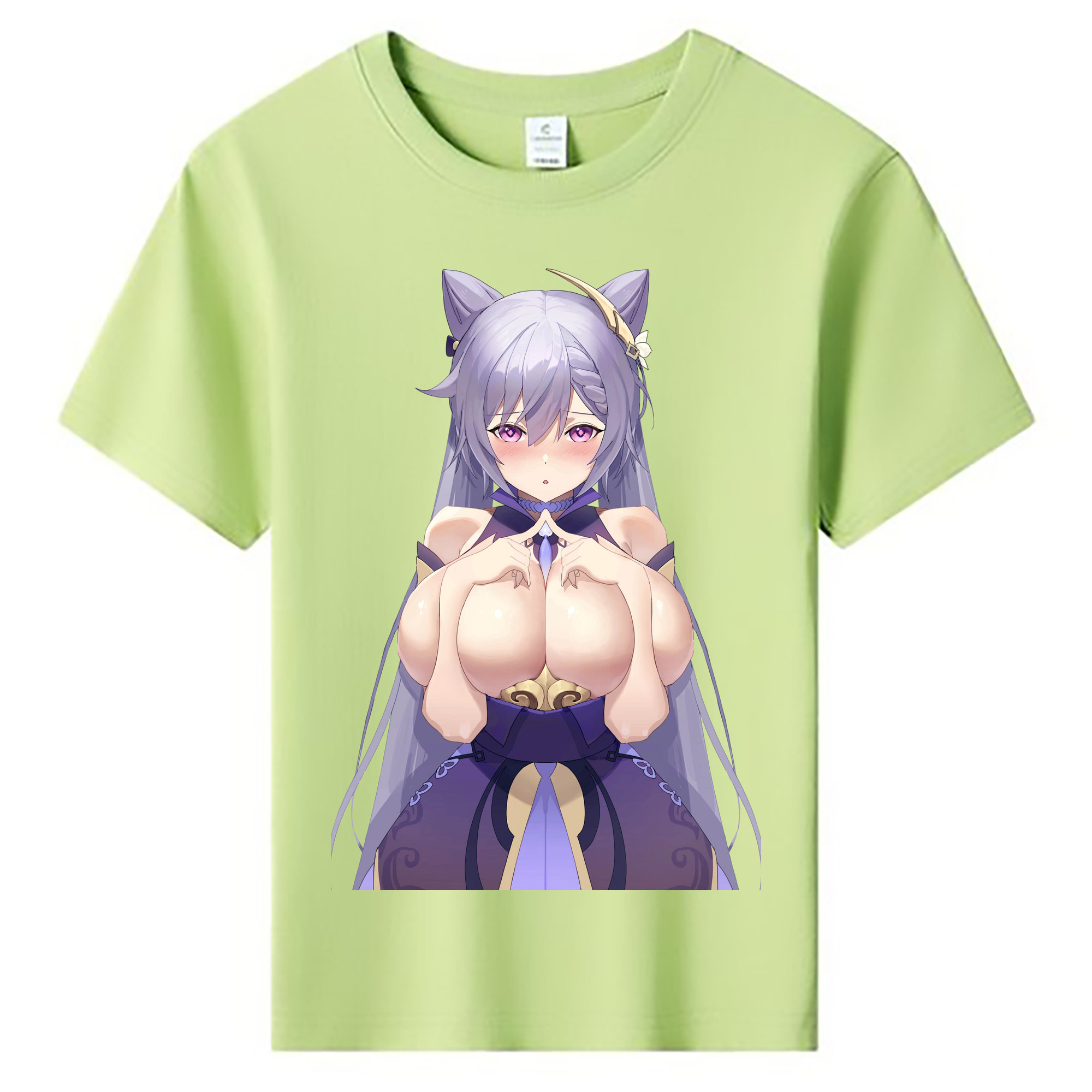 げんし神 刻晴 こくせい genshin Kokusei 綿100％キッズTシャツ（フロントプリント）